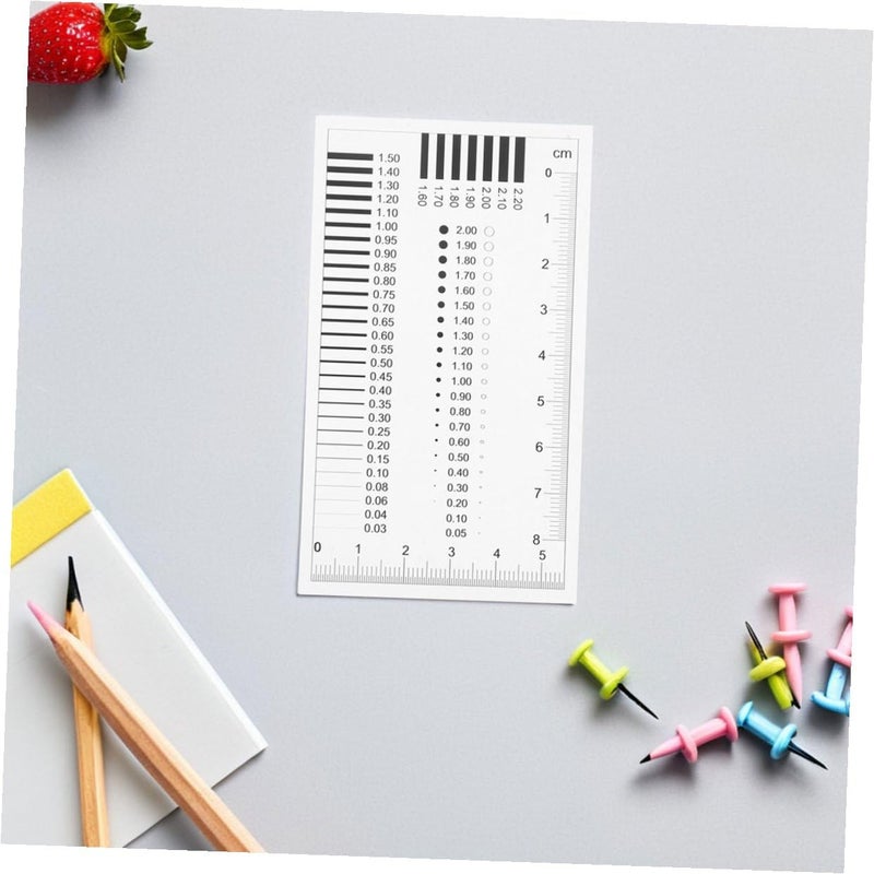 Cabilock High Precision Transparent Crack Width Gauge and Spot Inspection Ruler for Construction and Manufacturing Flaw Detection - Image 3